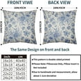 thumbnail image 4 of Sage Green Floral Pillow Covers 18x18 Set of 2 Spring Flower Vintage Chinoiserie Cream Decorative Throw Pillows Outdoor Country Farmhouse Pillowcases Square Cushion Case Decor for Home Sofa Couch Bed, 4 of 6