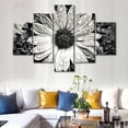 thumbnail image 2 of TISHIRON 5PCS Framed Canvas Wall Art Set,60"x40" Blooming Daisy Flower Canvas Art Decor, 2 of 7