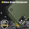 thumbnail image 2 of JTCASES for iPhone XR Case, Foldable Kickstand Heavy Duty Protective Rugged Hybird Anti-slip Shockproof/Drop Resistant PC TPU Shell for iPhone XR, Armygreen, 2 of 7