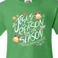 thumbnail image 4 of Inktastic Jesus is the Reason for the Season Christmas Bells and Stars Youth T-Shirt, 4 of 5
