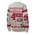 thumbnail image 3 of Youth Mitchell & Ness Gray San Francisco 49ers Throwback All-Over Print Fleece Sweatshirt, 3 of 3
