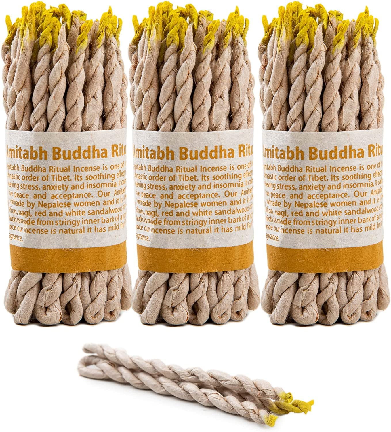 Tibetan Organic Handmade Rope Incense Made in Nepal Amitabh 3