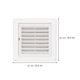 thumbnail image 2 of unbranded 2Ud Cubierta De Ventilación Plástica Para Uso Doméstico Con De Ruidos Y Animales, 2 of 8