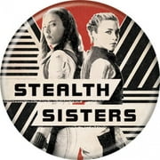 Black Widow 831108 Black Widow Movie Stealth Sisters Characters Button, Red & White