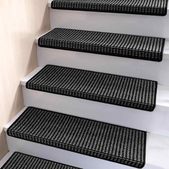 Bullnose Carpet Stair Treads, Stair Treads for Wooden Steps, 7pcs