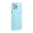 thumbnail image 4 of Case for iPhone 16 Pro Card Holder Slot Cover Wallet, Slim Lightweight Flexible TPU/Gel/Rubber Soft Skin Silicone Shockproof Anti-Scratch Protective Phone Case for iPhone 16 Pro, Lightblue, 4 of 5