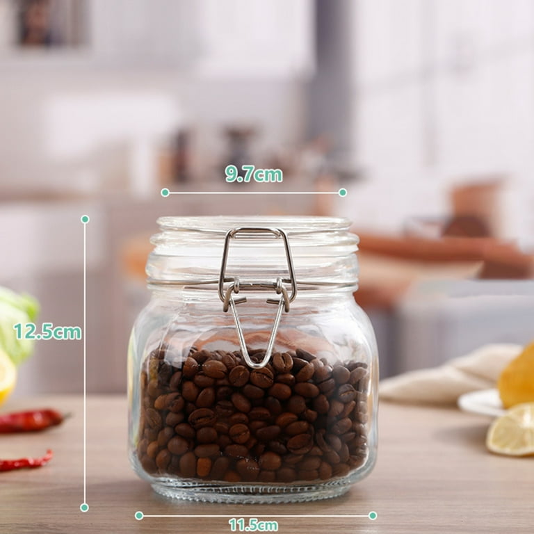 Top Quality Food Grade 500ml / 1000ml / Round Glass Storage Jar