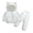 White, variant on NOKIO Baby Boys Girls Winter Set Hooded Down Coat and Pants Clothing Sets Puffer Jacket Snowsuit Coats Ski Suit 2 Pcs Girls And Boys Winter Cartoon Windproof Coat Hooded Warm Outwear Jacket Set
