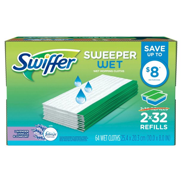 Product of Swiffer Sweeper Lavender, Vanilla & Comfort Wet Mopping