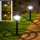 thumbnail image 1 of Focos solares para paisajes - Luces modernas blancas para jardines exteriores, energía solar inalámbrica IP65 impermeable para entrada de entradas de jardín, 1 of 8