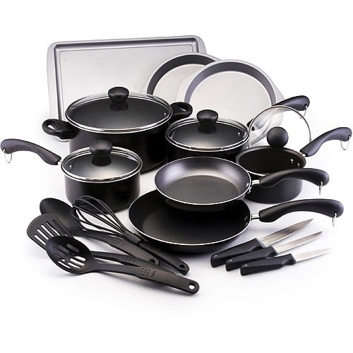 Farberware Black Cookware Set, 12 Piece