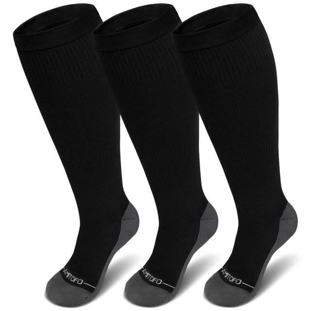 Calcetines de compresión CaidieNu Plus, talla 20-30 mmHg 3XL para mujer