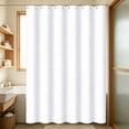 thumbnail image 7 of Tarmeek Waterproof Fabric Shower Curtain for Bathroom Heavy Duty Cloth Shower Curtain with 6 Hooks Machine Washable 35x71 Inch Quick-Dry White, 7 of 7