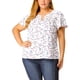thumbnail image 1 of Blusa Floral Agnes Orinda Manga Acampanada 3XL Blanco, 1 of 6