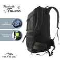 thumbnail image 3 of TRAWOC 50 Ltr Travel Backpack Water Resistant Daypack Bag for Cycling Trekking Hiking Camping, Grey, 3 of 5