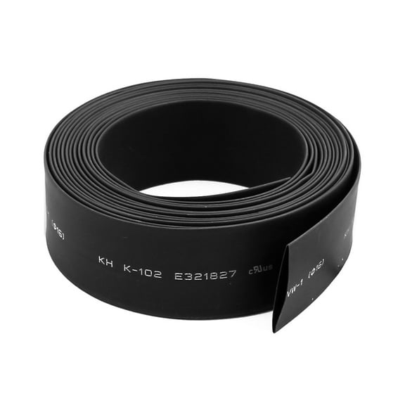 16mm Dia 2:1 Heat Shrink Tubing Tube Sleeving Wire Cable Black 3 Meter Length