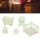 thumbnail image 4 of Cuna de casa de muñecas ANGGREK muebles en miniatura de abedul modelo ligero 1:12, 4 of 8