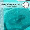 thumbnail image 6 of Buganda Memory Foam Bathroom Rugs, Ultra Soft and Absorbent Bath Mat, Thick Bath Rug for Bathroom Floor, 36x24, Teal, 6 of 10