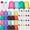 pink, green, blue, yellow, variant on 40 Pcs 17 oz Plastic Water Bottles Bulk and Drawstring Backpack Set Reusable Flip Top Leakproof Water Bottles with Handle for Adults Sports Gym Travel Party Outdoor(Fresh)