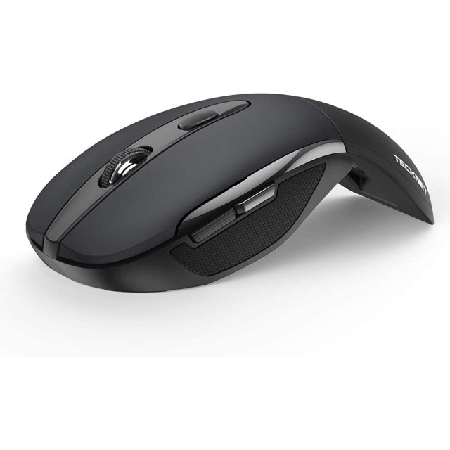 Ratón Óptico Plegable Inalámbrico TECKNET 2.4G Negro