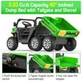 thumbnail image 6 of 24V 2 Seater Ride On Dump Truck for Big Kids - Electric Ride On Car with Auto-Lifting Bed, 4x75W Motors, Parent Remote Control & 6 Wheels - 110 LBS Capacity, 5 MPH Kids Truck Toy, 6 of 9