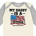 thumbnail image 4 of Inktastic My Daddy is a Veteran Boys or Girls Long Sleeve Baby Bodysuit, 4 of 5