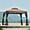 Brown, variant on SYNGAR 10.5 x 10.5 ft Patio Gazebo, Outdoor Tent with Double Vented Roof and Mosquito Netting, Backyard Relaxing Gazebo Canopy for Shade and Rain, Perfect for Poolside, Deck, Garden, Beige, D1132