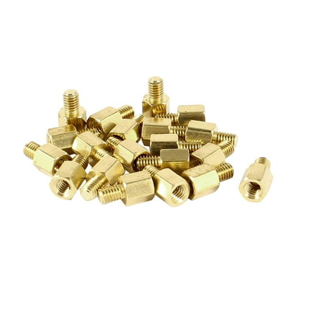 

Unique Bargains 20 Pcs PCB Motherboard Standoff Hex Spacer Screw Nut M3 Male 4mm to Female 5mm