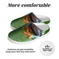 thumbnail image 6 of Fotbe Red-Eyed Tree Frog Pattern Women's Fuzzy Curly Fur Memory Foam Loafer Slippers Indoor Outdoor Slippers Winter Home Shoes-39/40, 6 of 7