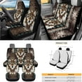 thumbnail image 6 of Uorisanigo National Wolf Car Seat Cover Set of 15pcs with Car Steering Wheel Wrap Seat Belt Strap Pads Hanging Garbage Bin Air Vent Bag Rearview Mirror Cover Coasters Key Chain for SUV Sedans, 6 of 7