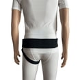 thumbnail image 2 of FlexaMed Left Side Inguinal Hernia Groin Belt with Compression Pad Black Small, 2 of 5