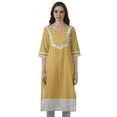 thumbnail image 1 of Moomaya Designer Straight Kurti For Women Printed Indian Tunic Top Long Kurta, 1 of 6