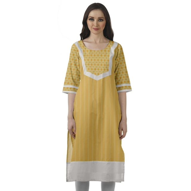 Moomaya Kurti Droite de Designer pour Femmes Tunique Indienne Imprimée Haut Long Kurta