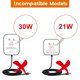 thumbnail image 3 of Adaptador de cable de alimentación de 15 W, paquete de 2 unidades, para Alexa Dot de 5.ª generación, blanco, 3 of 7