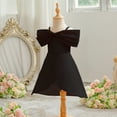thumbnail image 3 of Girls Dress Princess Dress Off-the-shoulder Bowknot Wedding Party Dress, 3-9Y, 3 of 6