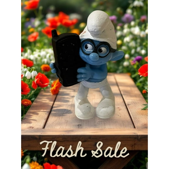 Smurfs movie 3” pvc CAKE TOPPER Figure Figurine rare gift collect