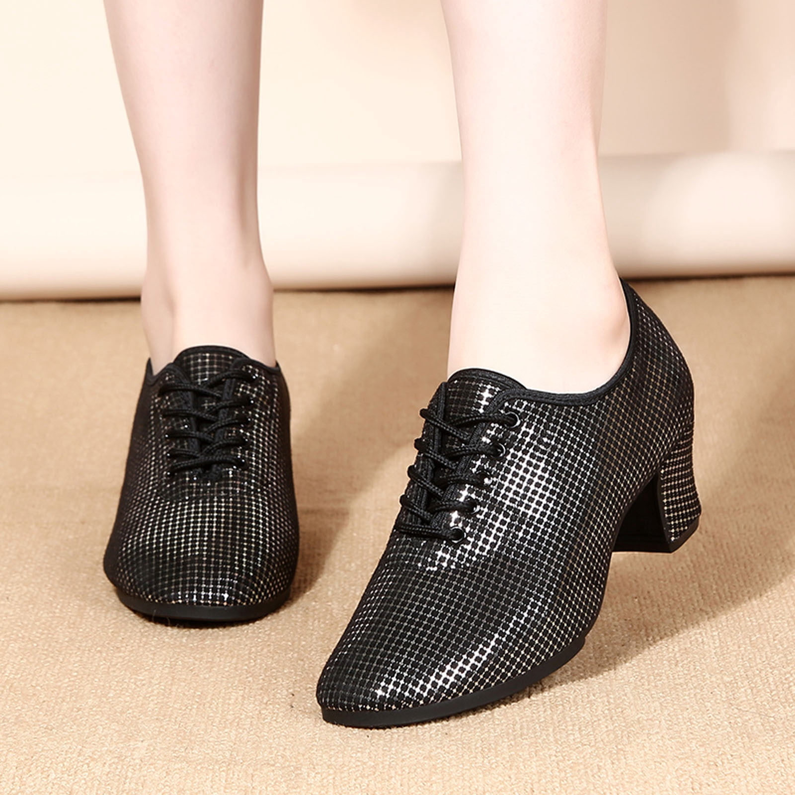 Chaussures Femme Confort à Petit Talon - Toile Décontractée, Pied Large | Pour Ville, Plage, Mariage