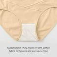 thumbnail image 3 of Women’s Maternity Friendly Cotton Pregnancy Postpartum Panties, Multicolor 6, 3 of 7