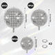thumbnail image 2 of 32pzs Globos Metal Disco Esfera Ball Decoración Fiesta Xtellar Plata Metal Disco, 2 of 3
