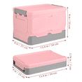 thumbnail image 4 of Caja Almacenamiento Plegable Plástico 2pzs Organizador Tapa rosa, 4 of 5