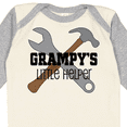 thumbnail image 4 of Inktastic Grampy Grandpa's Little Helper Boys Long Sleeve Baby Bodysuit, 4 of 5