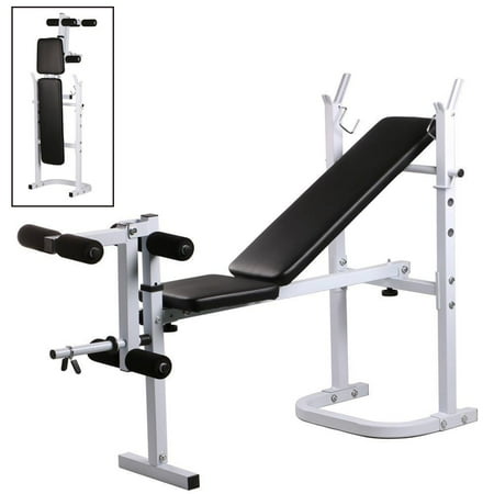 Zimtown Folding Olympic Weight Bench Adjustable Professional