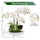 thumbnail image 2 of Flores artificiales Briful Orchids White Phalaenopsis con jarrón, 2 of 6