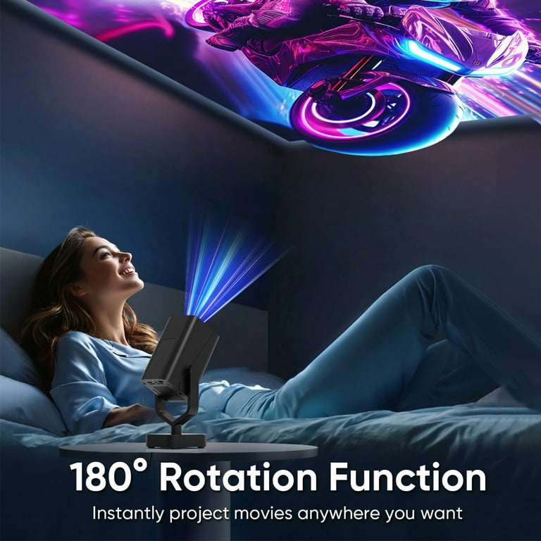 GCZ Mini Projector 1080P Support Bluetooth Auto Keystone