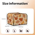 thumbnail image 5 of Daiia Autumn Animal Maple Leaves Pattern 4 slice Toaster Cover, Toaster Appliance Dust-proof Cover For Kitchen Small Appliance Dust Cover and Fingerprint Protection, 5 of 7