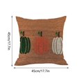 thumbnail image 5 of Christmas Gifts Clearance! Dezsed Throw Pillow Covers Clearance Halloween Home Pillow Case Witch Pumpkin Grim Face Sofa Pillow Case Halloween Decoration Brown, 5 of 5