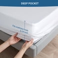 thumbnail image 2 of Moonsea Queen Size Mattress Protector Waterproof,Mattress Cover Protector, Smooth Top Mattress Protector for Kids, Breathable Skin Friendly and Noiseless Fitted Sheet Queen Size,Polyester, 2 of 7