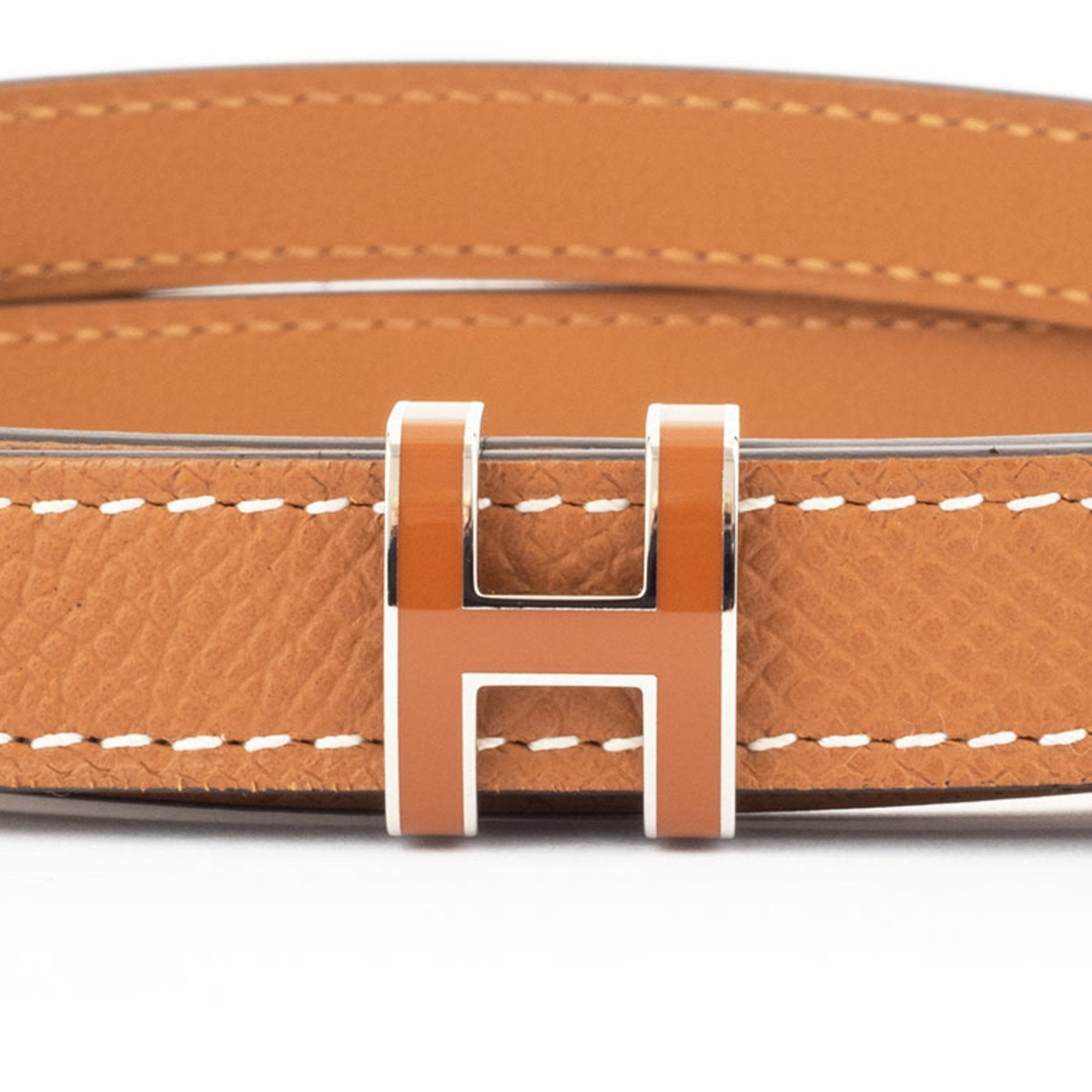 Hermes Belt Pop H 15 80cm H081087CK37080 Epsom Leather Gold Women\'s HERMES Pre-Owned Hermes Belt Pop H 15 80cm H081087CK37080 Epsom  main image 2