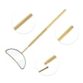 thumbnail image 3 of Espejo de pestañas de patrón de media luna de 1 pieza de Unique Bargains, tono dorado de acero inoxidable, 3 of 5