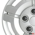 thumbnail image 5 of OMAC 15" Wheel Rim Cover Guard Hub Caps Durable Snap On ABS Silver 4 Pcs, 5 of 10